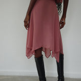 Albertha Midi Skirt in Dessert Sand