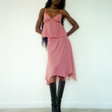 Albertha Midi Skirt in Dessert Sand