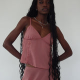 Albertha Midi Skirt in Dessert Sand