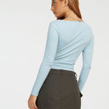 Bonlo Top in Powder Blue