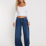 Bonlo Long Sleeve Top in White