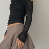 Celina Puffball Mini Skirt in Dark Brown Tailoring