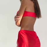 Yargo Mesh Sarong in Scarlet Red