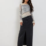 Lucca Long Sleeve Top in Lace Pastel Floral