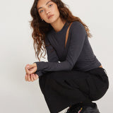 Mague Long Sleeve Top in Ocean Storm