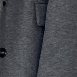 Malati Longline Coat in Charcoal