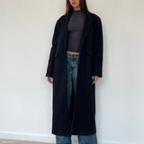 Melani Longline Coat in Black