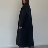 Melani Longline Coat in Black