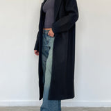 Melani Longline Coat in Black
