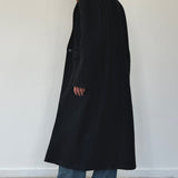 Melani Longline Coat in Black