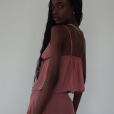 Melly Chiffon Cami Top in Dessert Sand