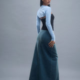 Ladri Shrug Top in Nantucket Blue