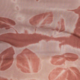 Nadhira Long Sleeve Mesh Bardot Top in Botanical Bleed Warm Grey