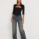 Neha Crop Top in Black