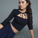 Neha Crop Top in Black