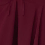 Veny Mini Skirt in Chiffon Oxblood