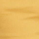 Zehra Long Sleeve Top in Rib Yolk Yellow